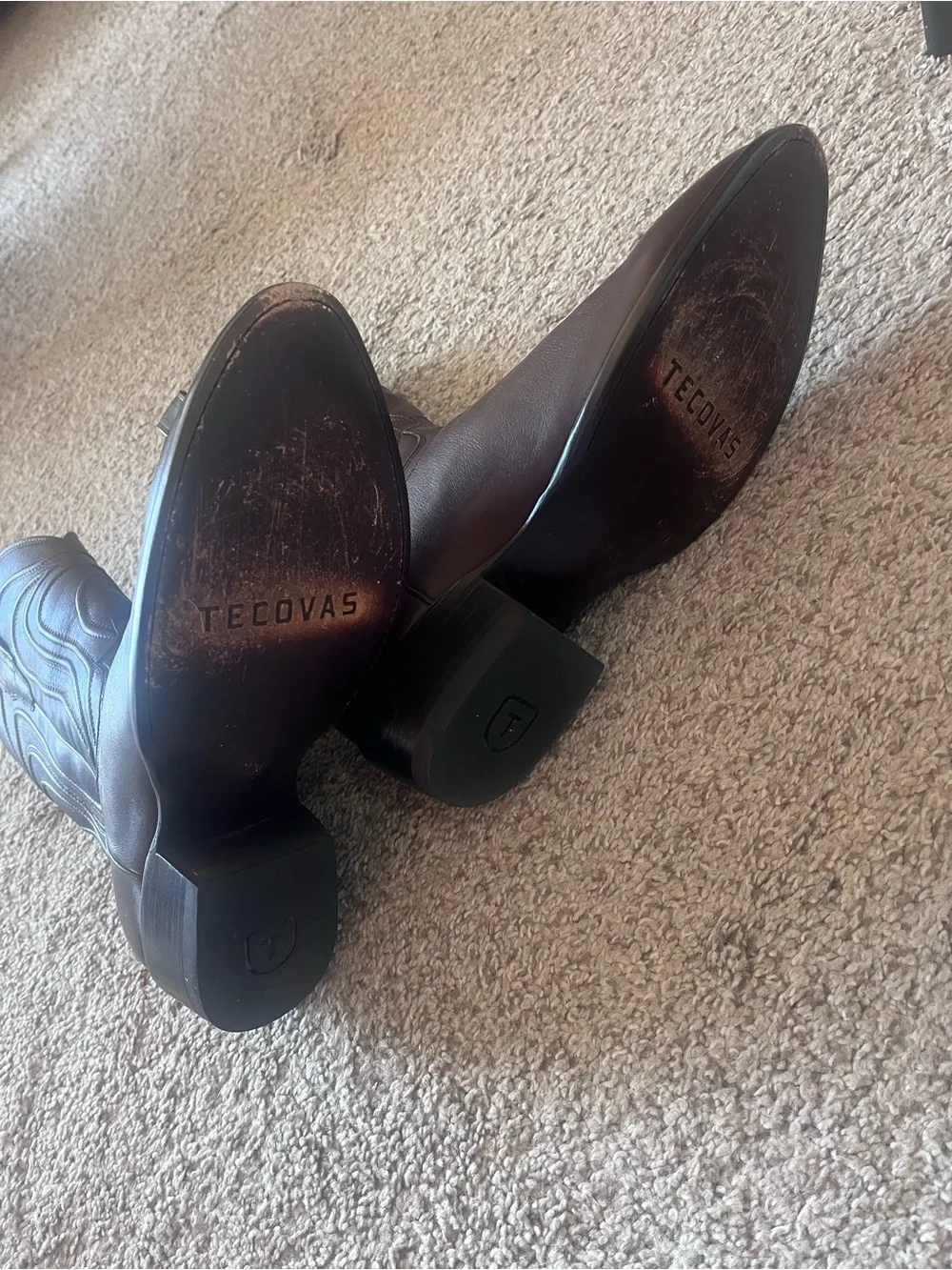 Tecovas Brown Leather Western Boots